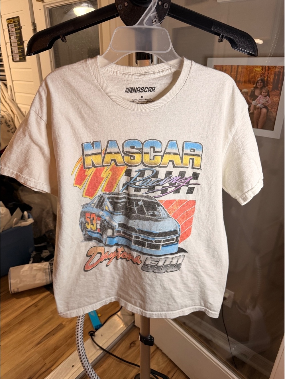 NASCAR 75 Years graphic T shirt white